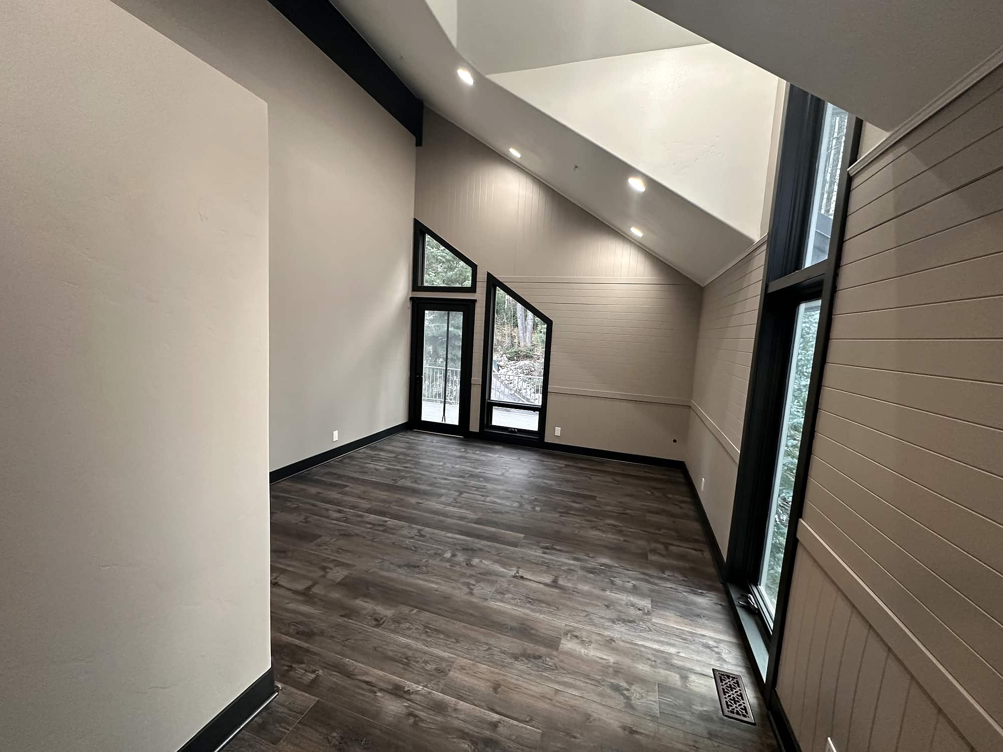 The second room, with its own door to the deck